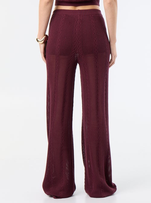Pantaloni ampi all'uncinetto - Kiabi