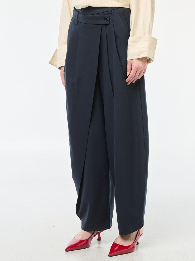 Pantaloni ampi asimmetrici Blu - Kiabi