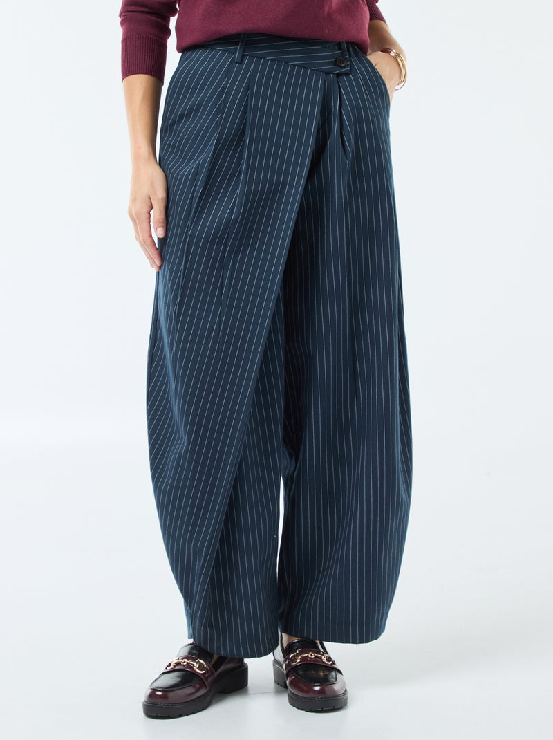 Pantaloni ampi asimmetrici Blu - Kiabi