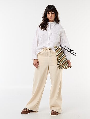 Pantaloni ampi con 2 tasche