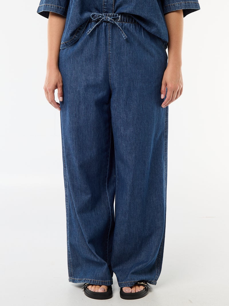 Pantaloni ampi con 2 tasche Blu - Kiabi