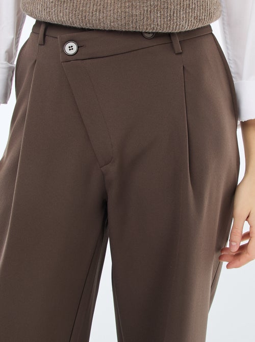 Pantaloni ampi con apertura asimmetrica - Kiabi