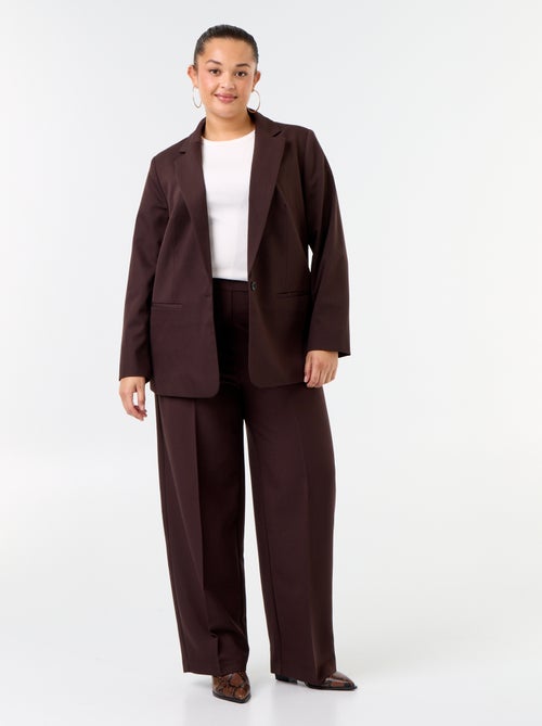 Pantaloni ampi con bottoni dorati fantasia - Kiabi