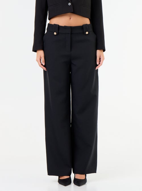 Pantaloni ampi con bottoni dorati - Kiabi