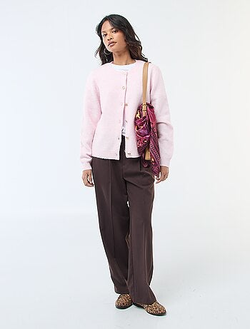 Pantaloni ampi con elastico in vita + lacci da annodare