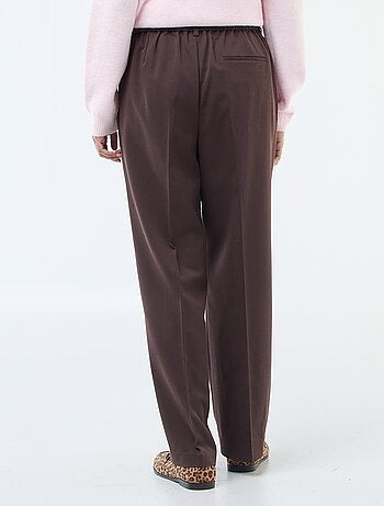 Pantaloni ampi con elastico in vita + lacci da annodare