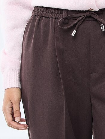 Pantaloni ampi con elastico in vita + lacci da annodare