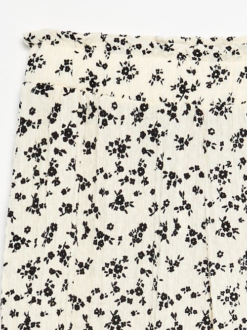 Pantaloni ampi con fondo a balze - Kiabi