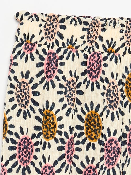 Pantaloni ampi con fondo a balze - Kiabi