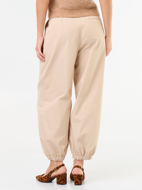Pantaloni ampi con fondo elasticizzato - Kiabi