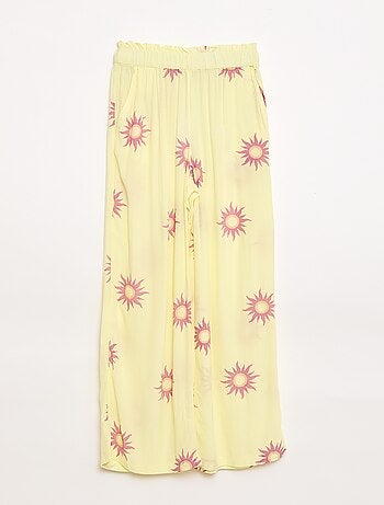Pantaloni ampi con motivo