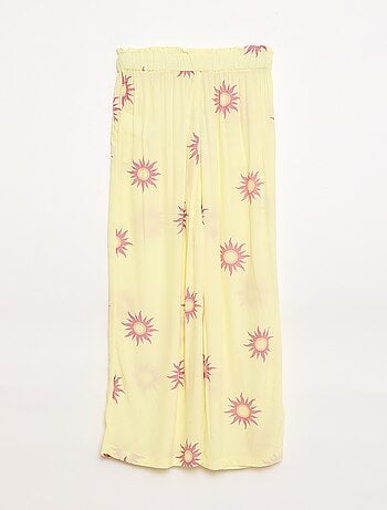 Pantaloni ampi con motivo