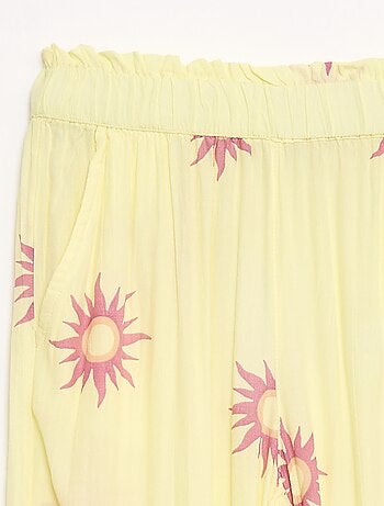 Pantaloni ampi con motivo