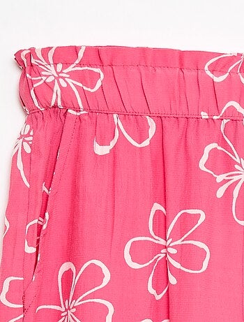 Pantaloni ampi con motivo