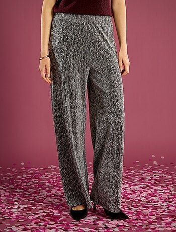 Pantaloni ampi con paillettes