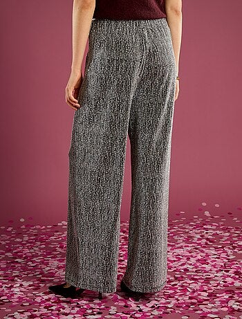 Pantaloni ampi con paillettes