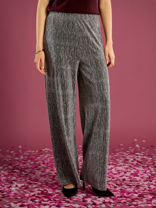 Pantaloni ampi con paillettes - Kiabi