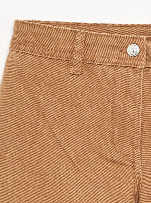 Pantaloni ampi con ricami a fiori - Kiabi