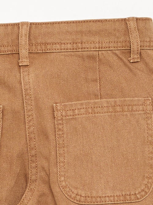 Pantaloni ampi con ricami a fiori - Kiabi