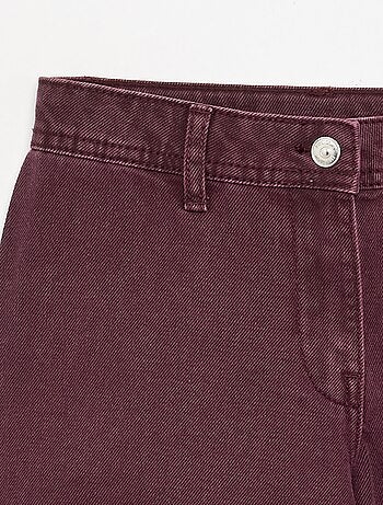 Pantaloni ampi con ricami a fiori