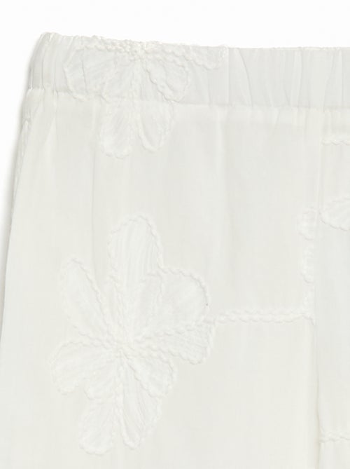Pantaloni ampi con ricami - Kiabi