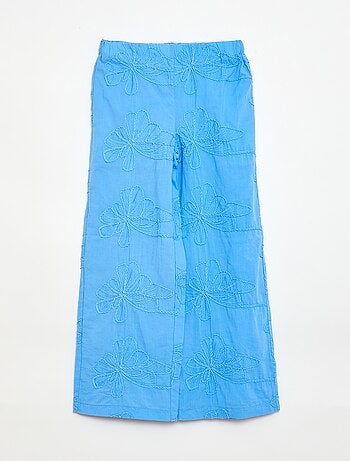 Pantaloni ampi con ricami