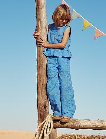 Pantaloni ampi con ricami