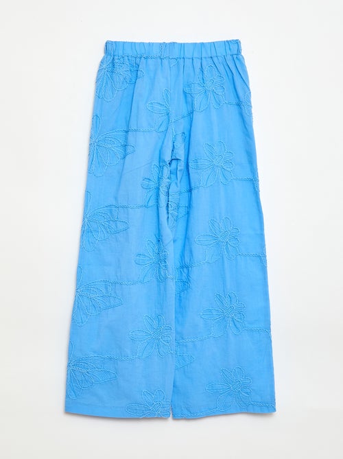 Pantaloni ampi con ricami - Kiabi