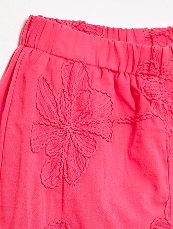 Pantaloni ampi con ricami