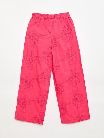 Pantaloni ampi con ricami