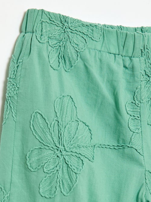 Pantaloni ampi con ricami - Kiabi