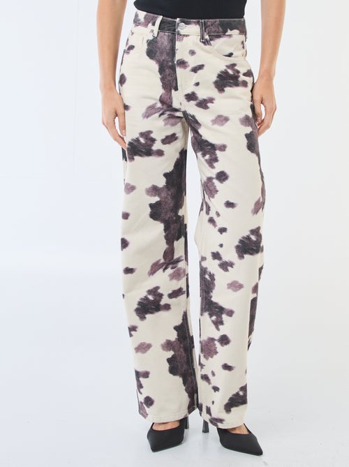 Pantaloni ampi con stampa mucca - Kiabi