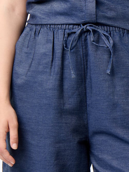 Pantaloni ampi con stampe ricamate - Kiabi Pantaloni ampi con stampe ricamate - Kiabi