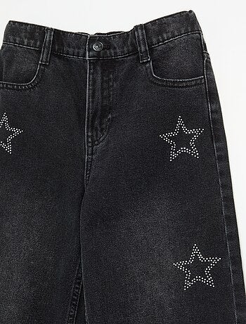 Pantaloni ampi con strass