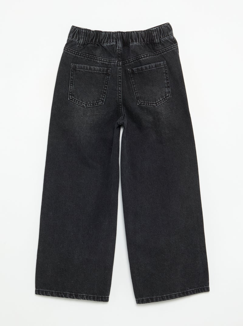 Pantaloni ampi con strass Nero - Kiabi