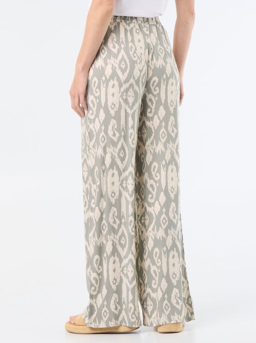 Pantaloni ampi con vita elasticizzata - Kiabi