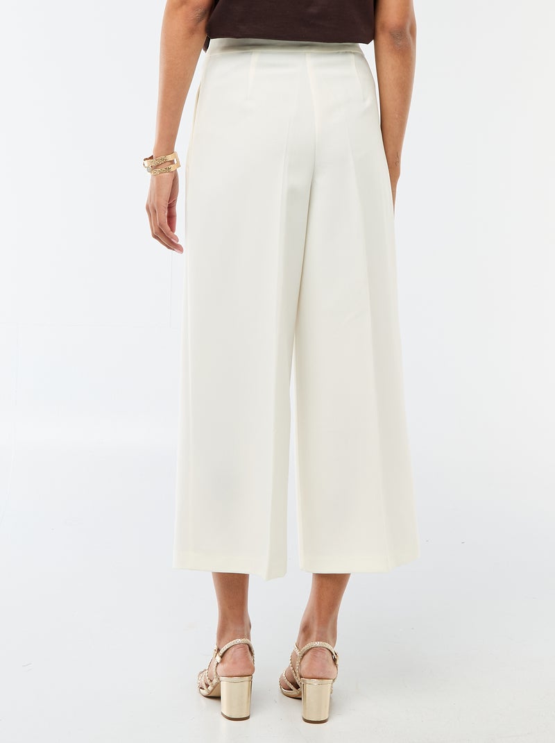 Pantaloni ampi da cerimonia Bianco - Kiabi