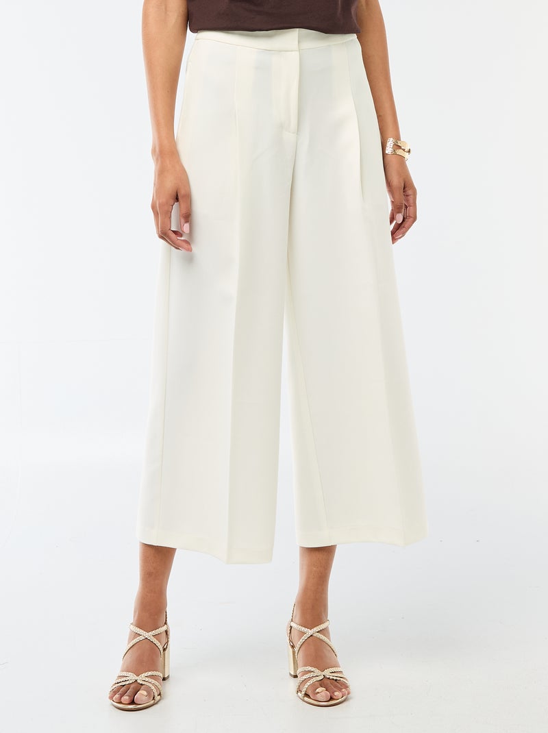 Pantaloni ampi da cerimonia Bianco - Kiabi