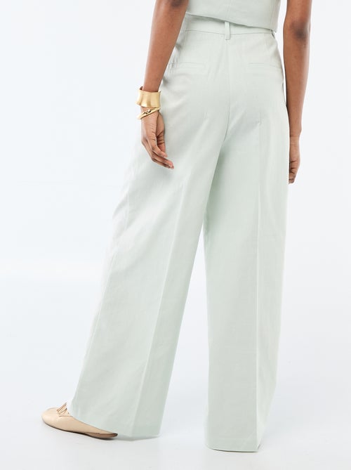 Pantaloni ampi da cerimonia in misto lino - Kiabi