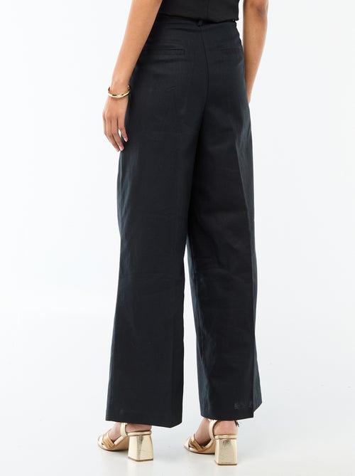 Pantaloni ampi da cerimonia in misto lino - Kiabi