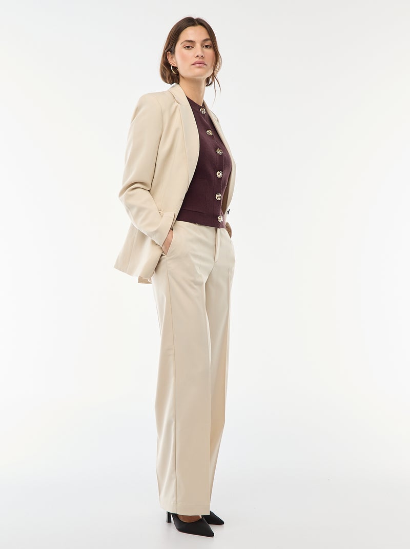 Generico Pantaloni Donna Estivi Eleganti Pantalone Elastico A Vita Alta Larghi Pantaloni Con Tasche Coulisse Comodi Pantalone E Gamba Larga Leggeri Pants Palazzo Tinta Unita Casual