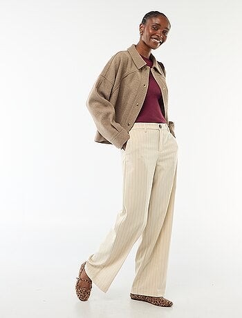 Pantaloni ampi fluidi tinta unita