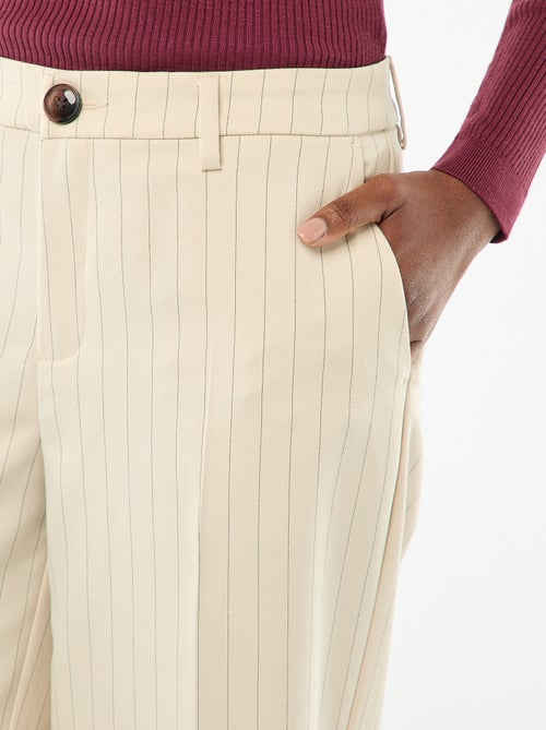 Pantaloni ampi fluidi tinta unita - Kiabi