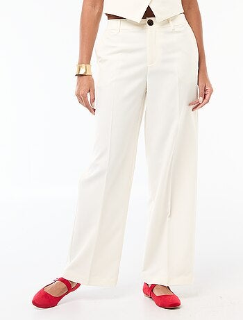 Pantaloni ampi fluidi tinta unita