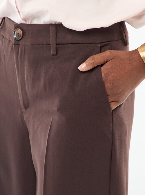 Pantaloni ampi fluidi tinta unita - Kiabi