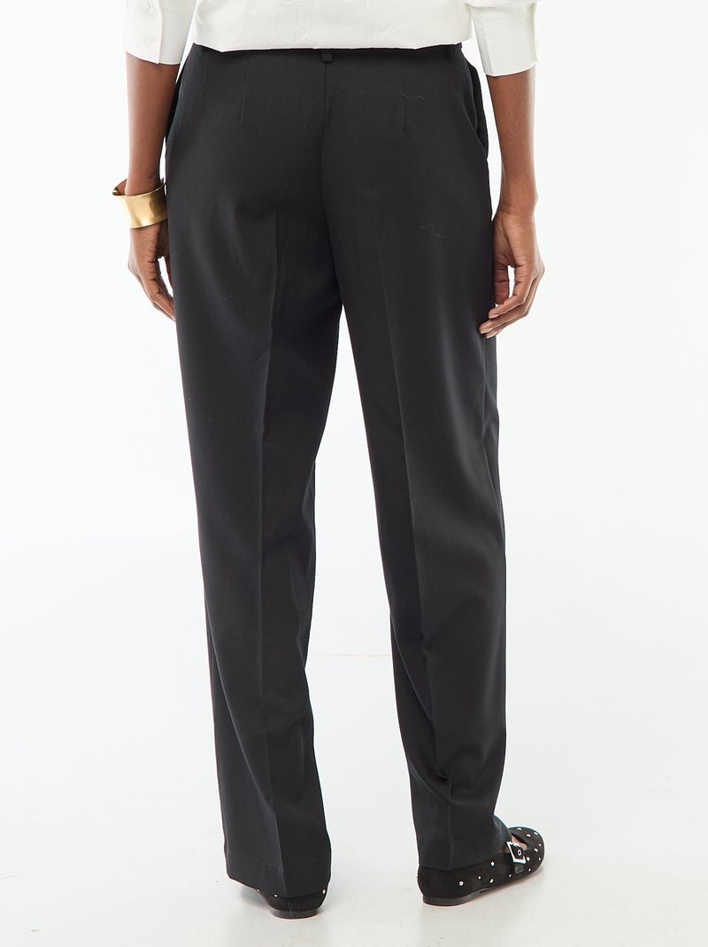 Pantaloni ampi fluidi tinta unita Nero - Kiabi