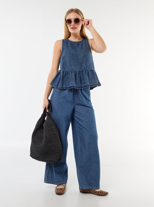 Pantaloni ampi in denim - Kiabi