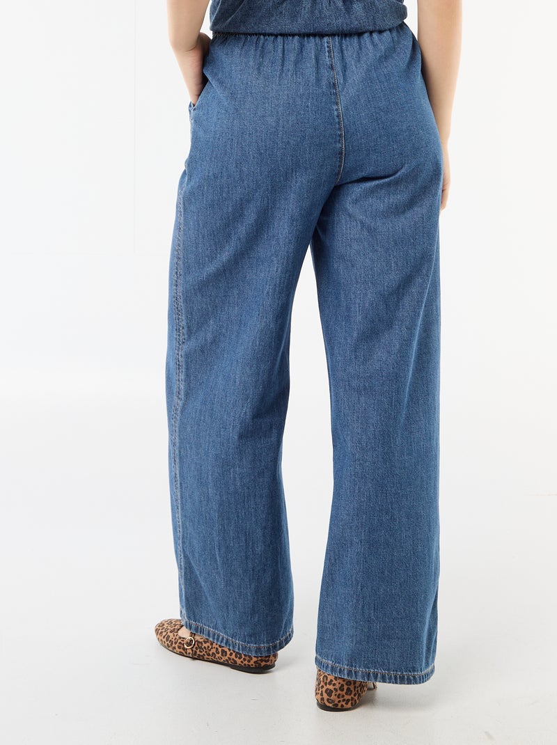 Pantaloni ampi in denim Blu - Kiabi