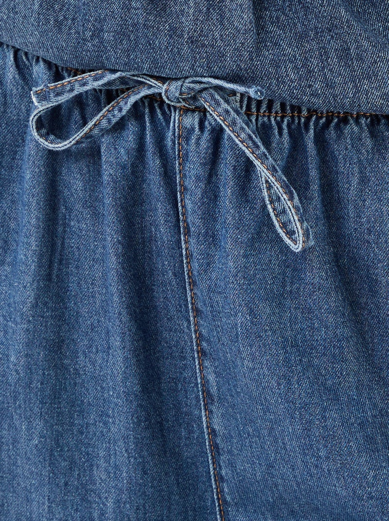 Pantaloni ampi in denim Blu - Kiabi