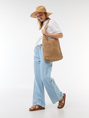 Pantaloni ampi in denim